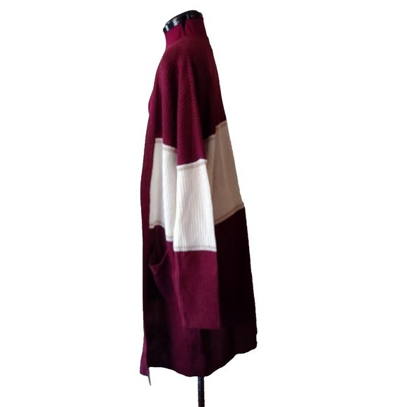 Sanctuary Womens Cardigan Size Large Multicolor Pockets Color block Open… - Picture 3 of 6